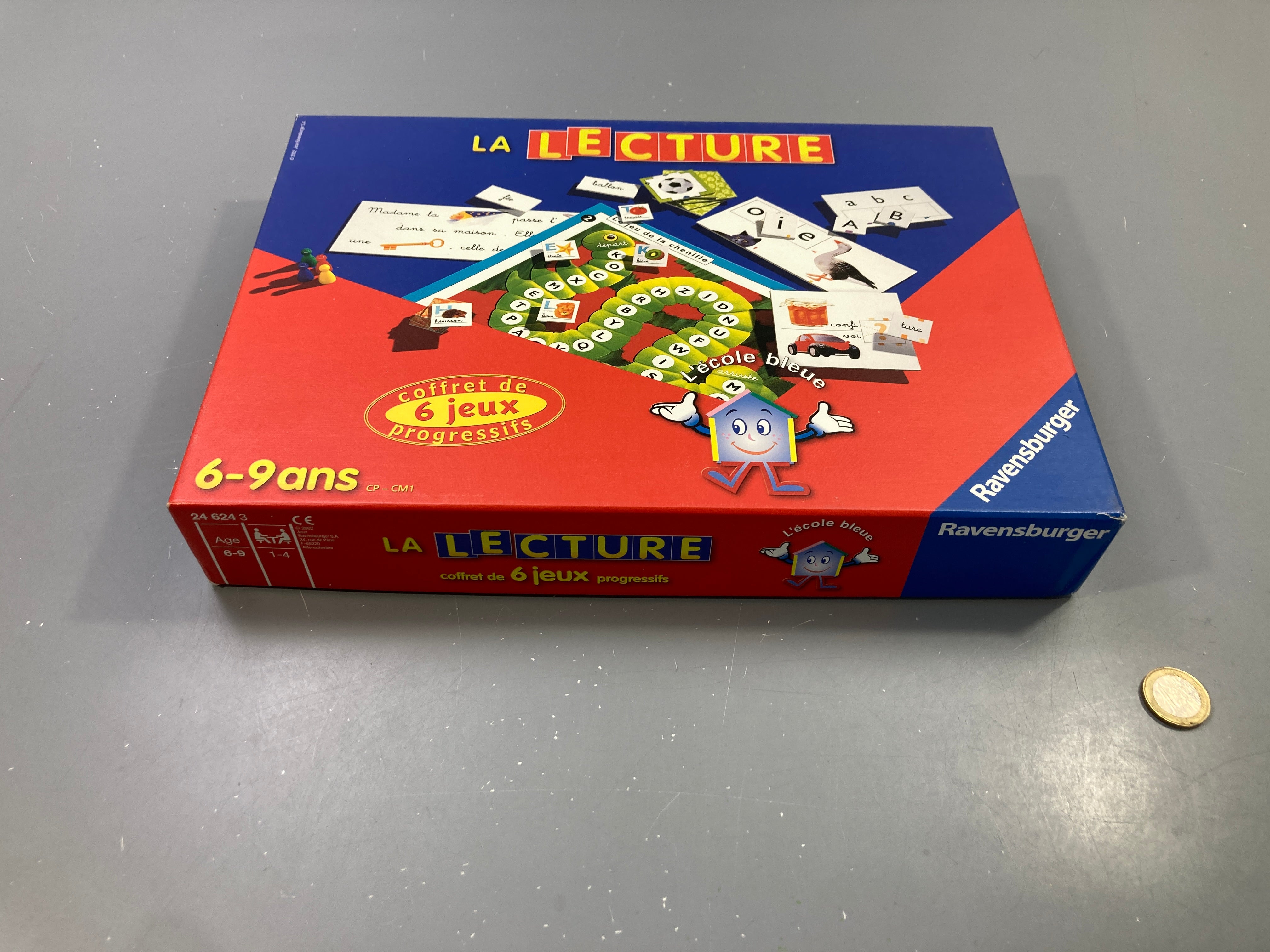 Coffret La Lecture, 6 jeux progressifs, L'école bleue, 6-9 ans - complet