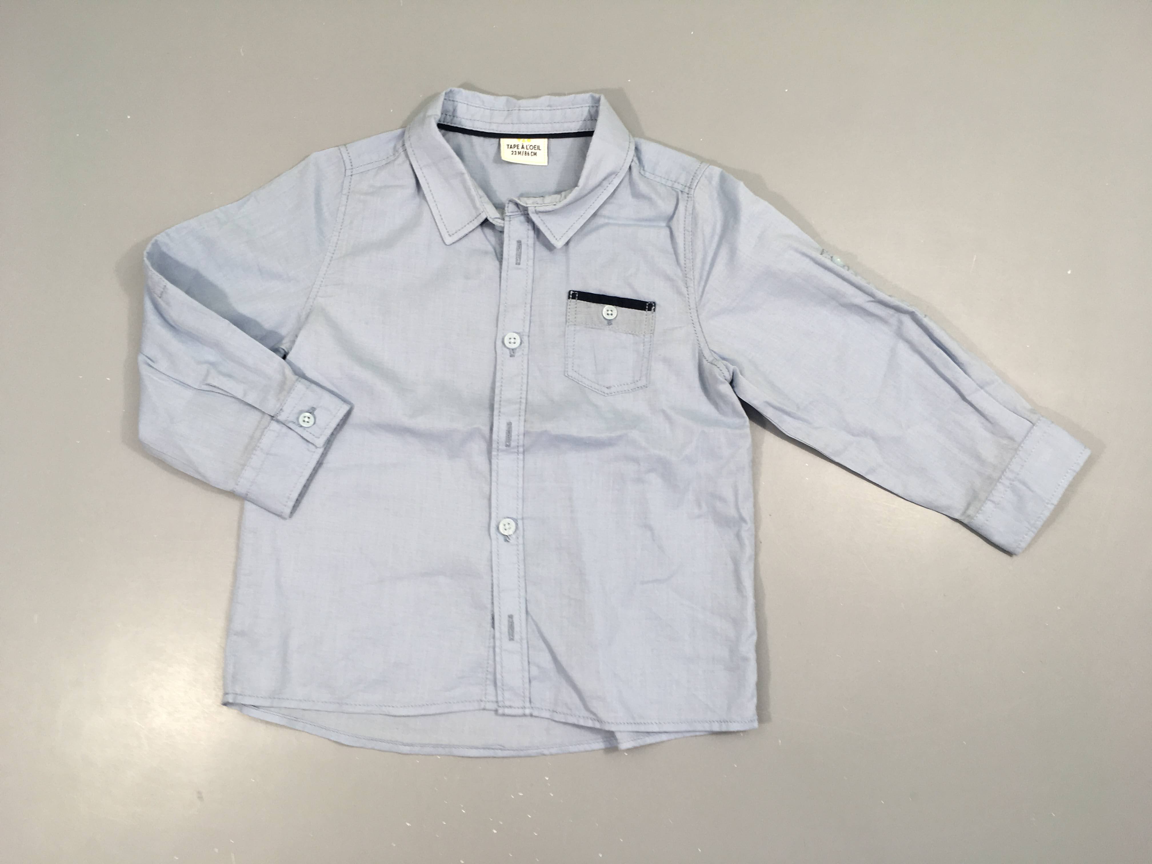 Chemise ml bleu clair