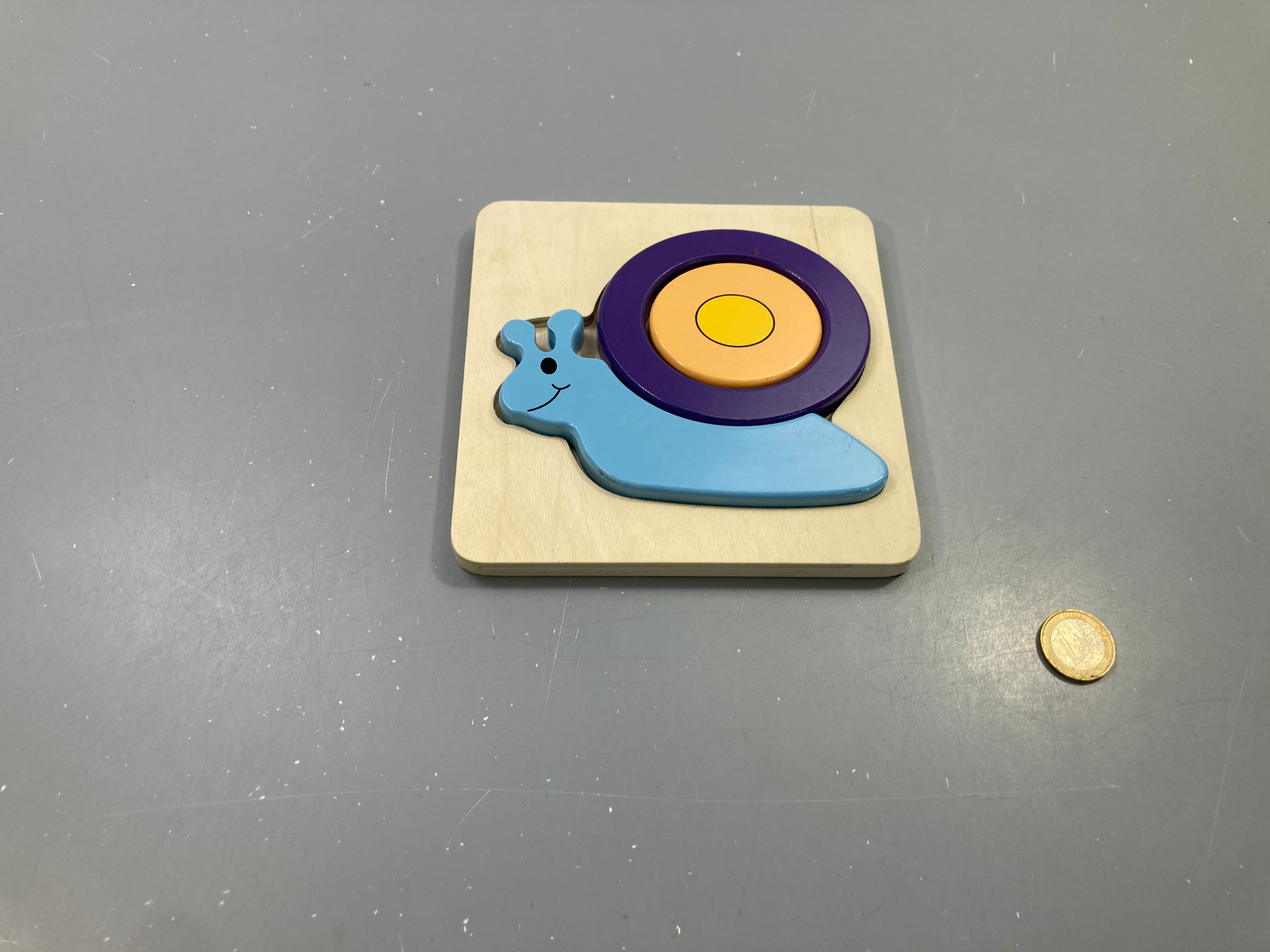 Puzzle en bois escargot