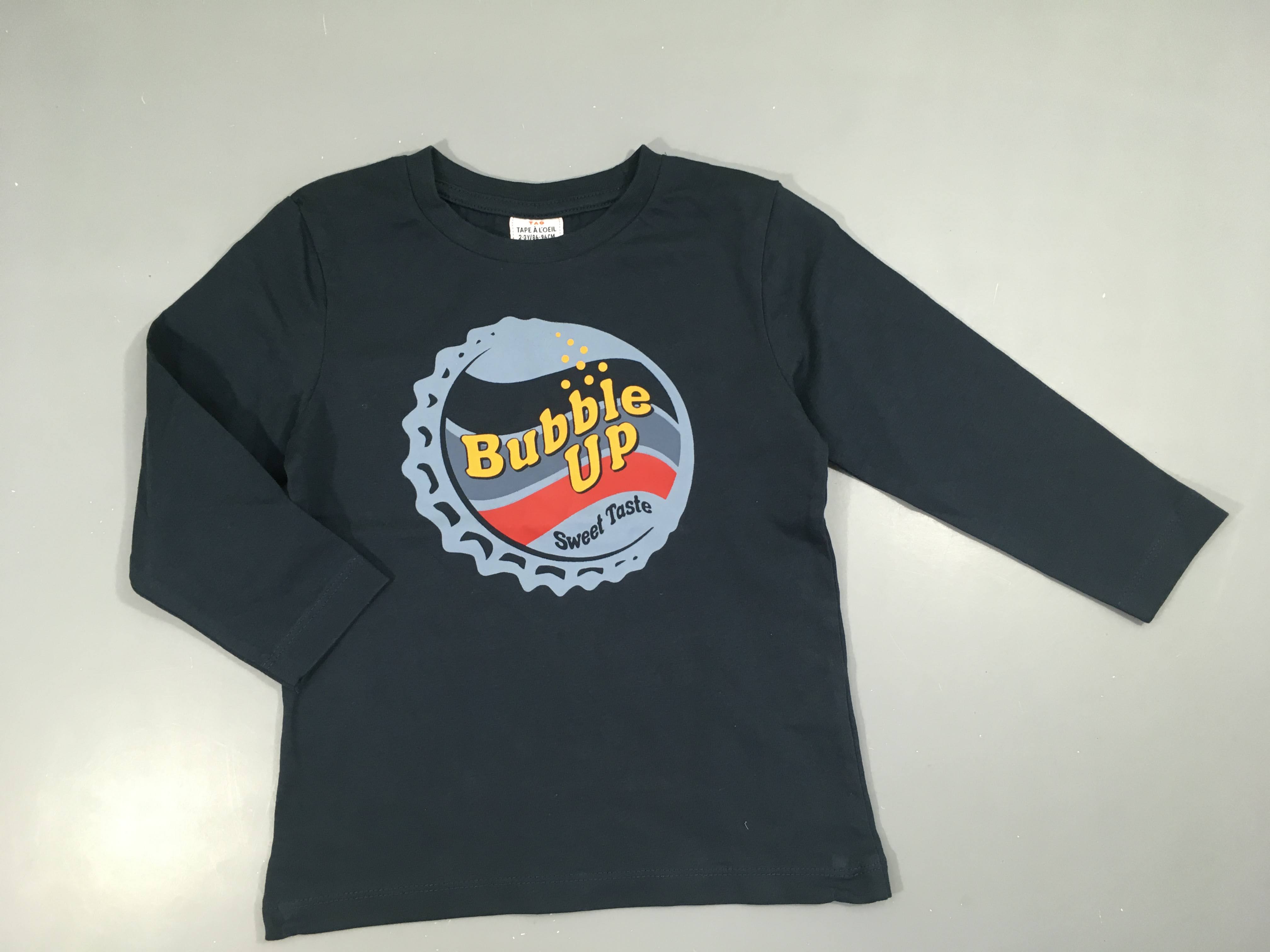 T-shirt m.l bleu foncé bubble up