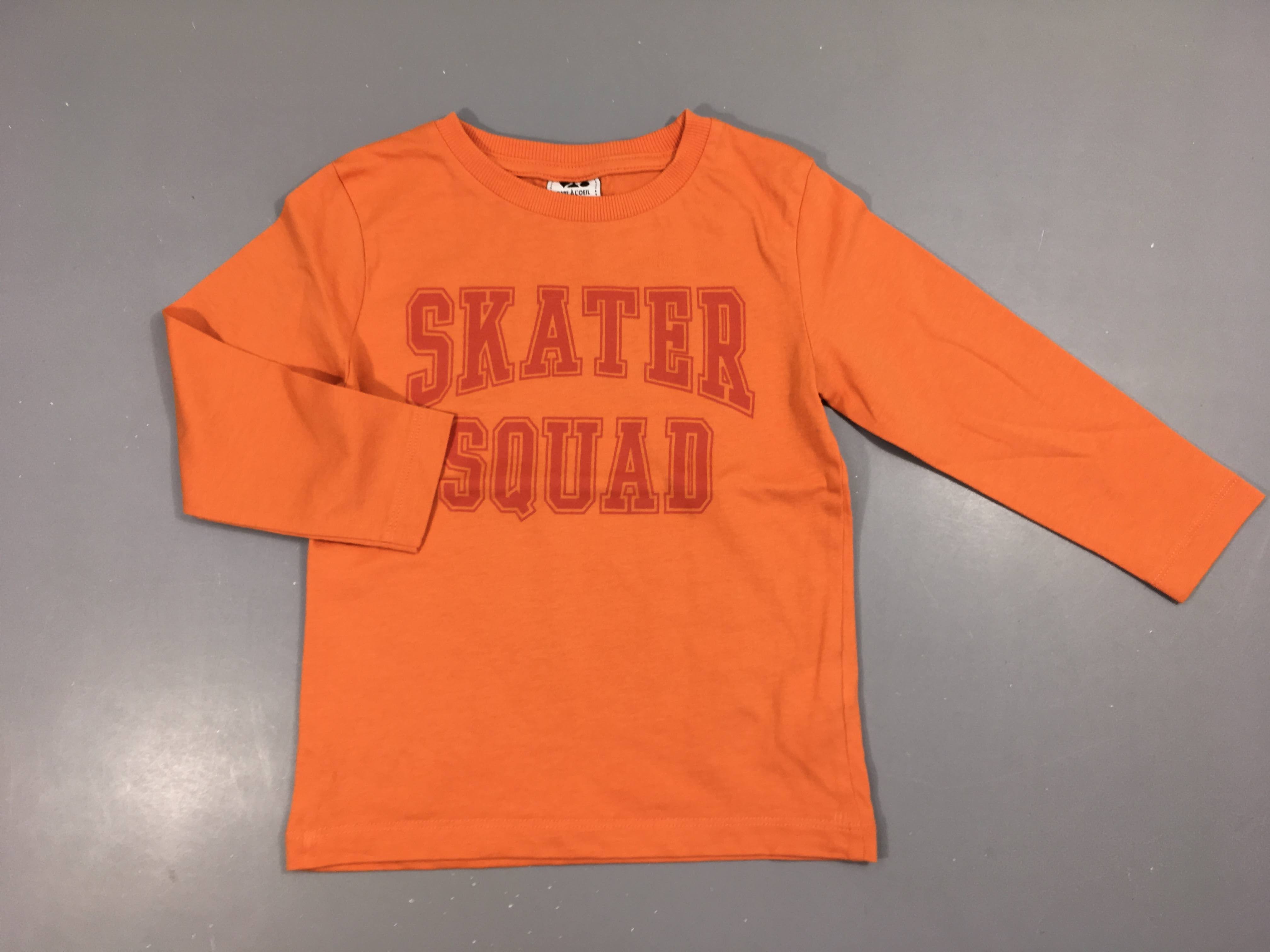 T-shirt m.l orange skater squad