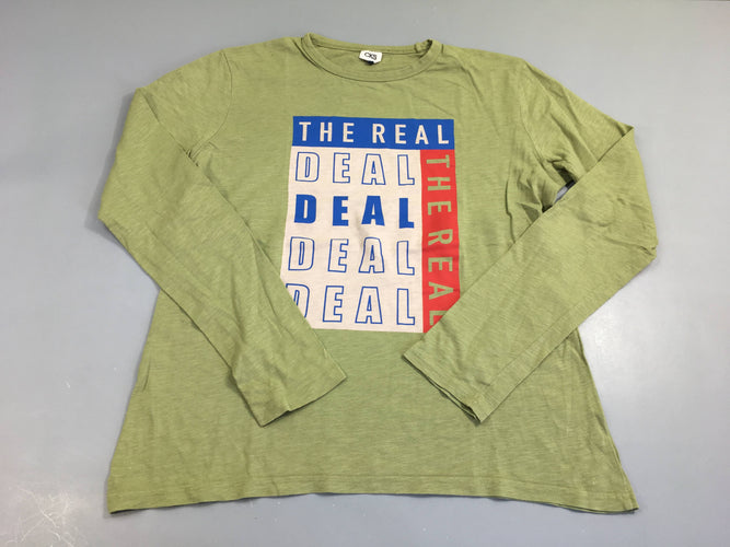 T-shirt m.l vert flammé Deal, moins cher chez Petit Kiwi