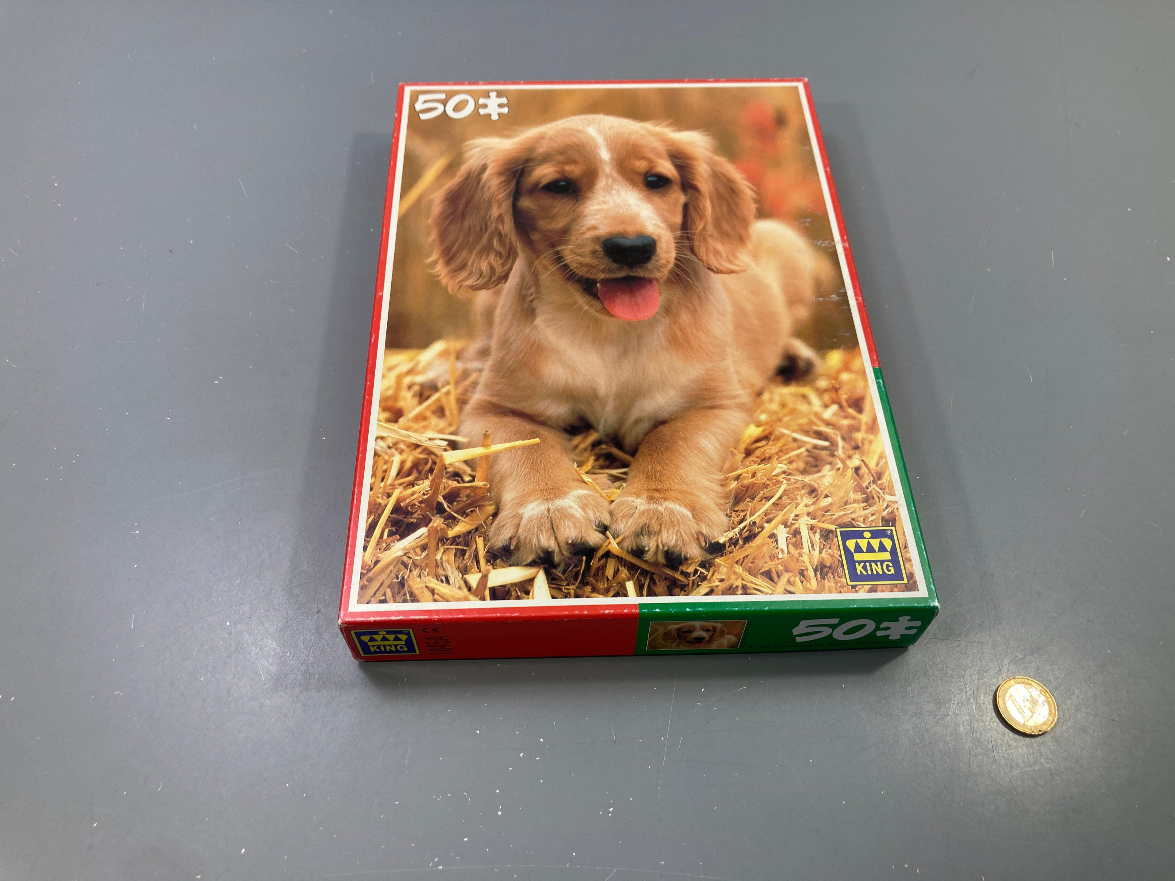 Puzzle 50 pcs chiot, King - complet