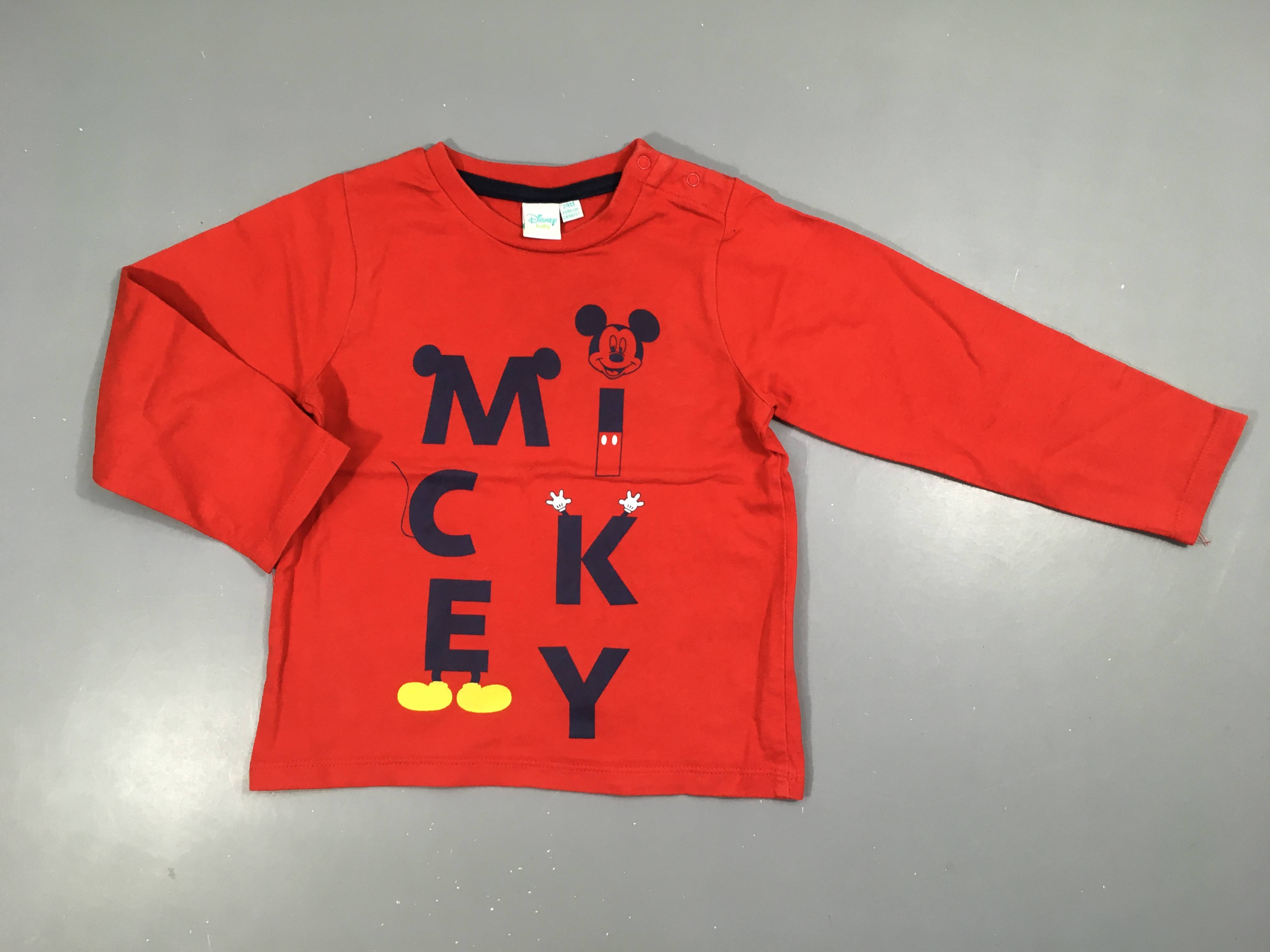 T-shirt m.l rouge Mickey