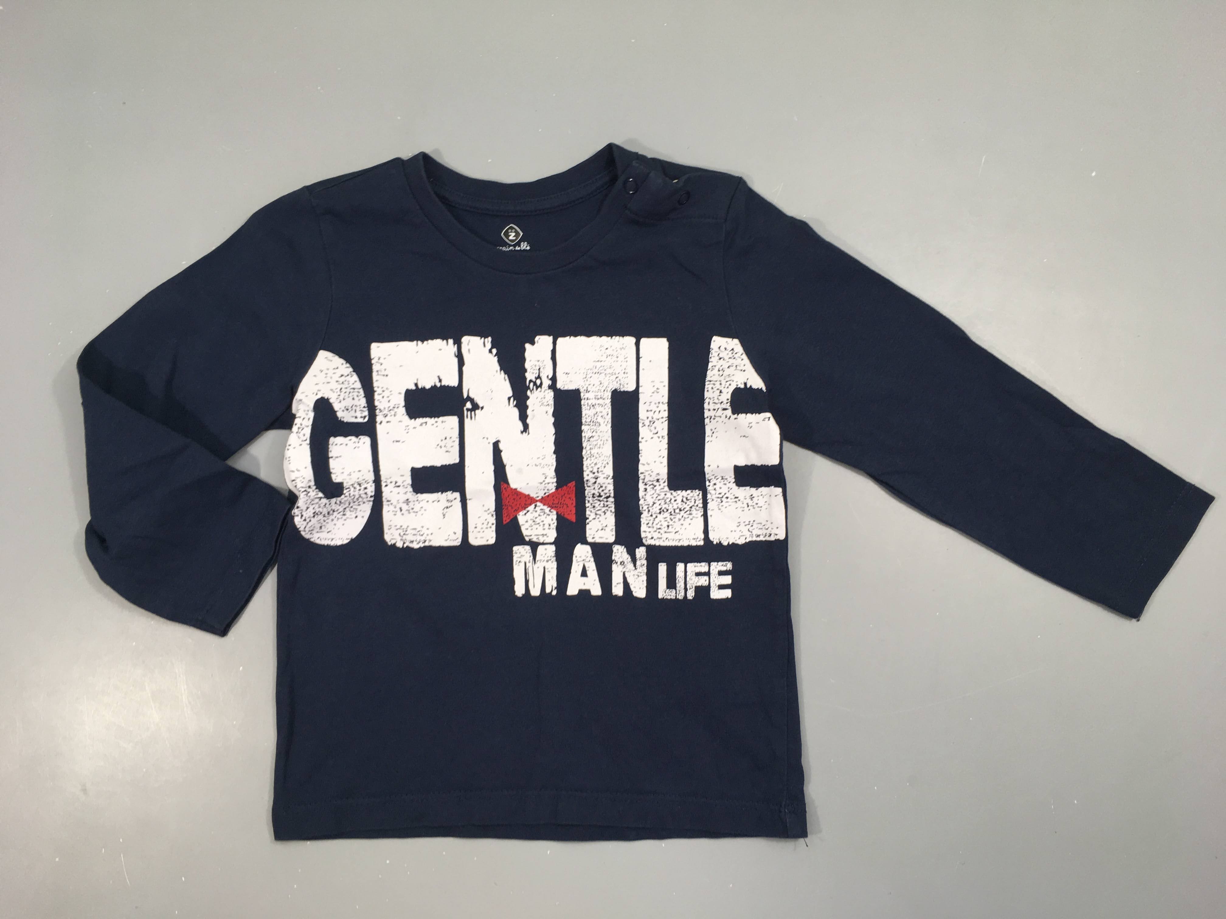 T-shirt m.l bleu foncé gentleman