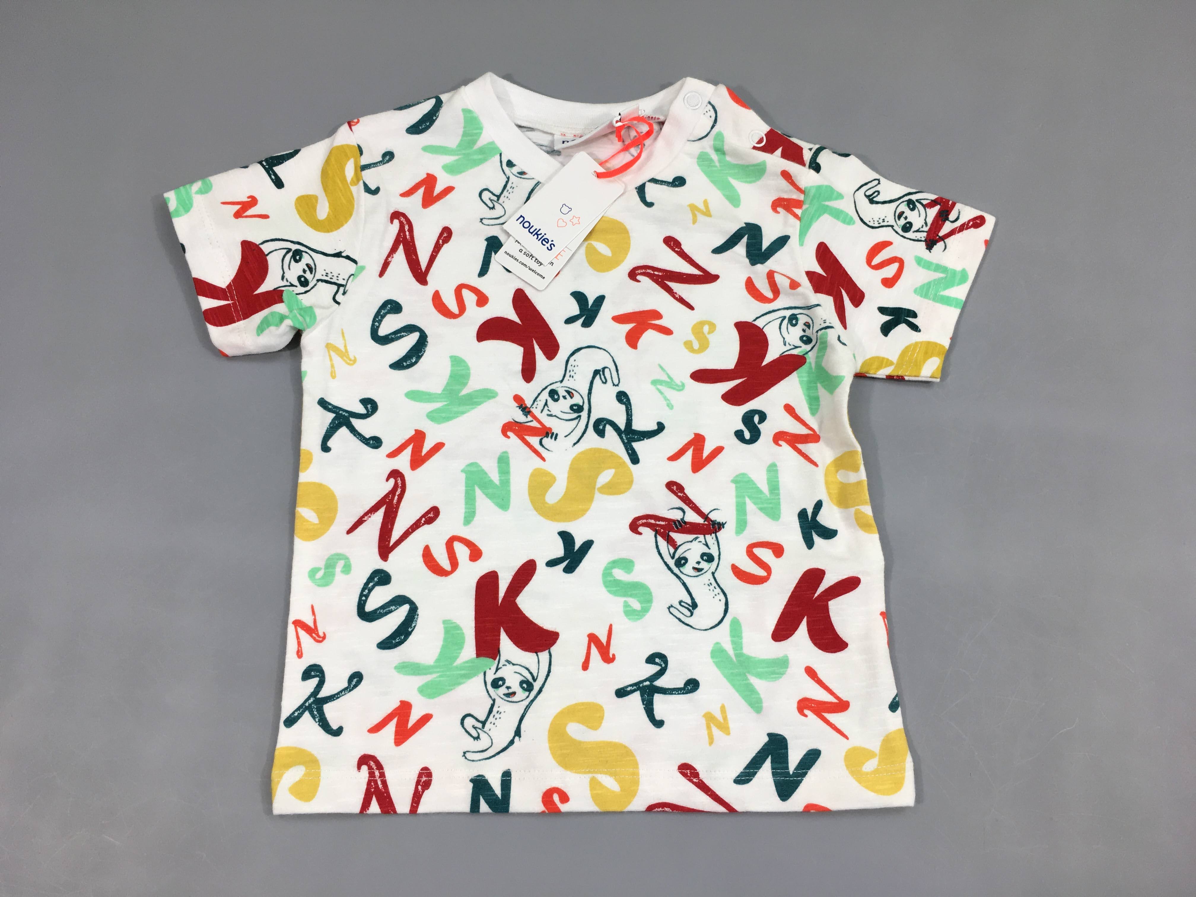 NEUF t-shirt m.c blanc NKS paresseux