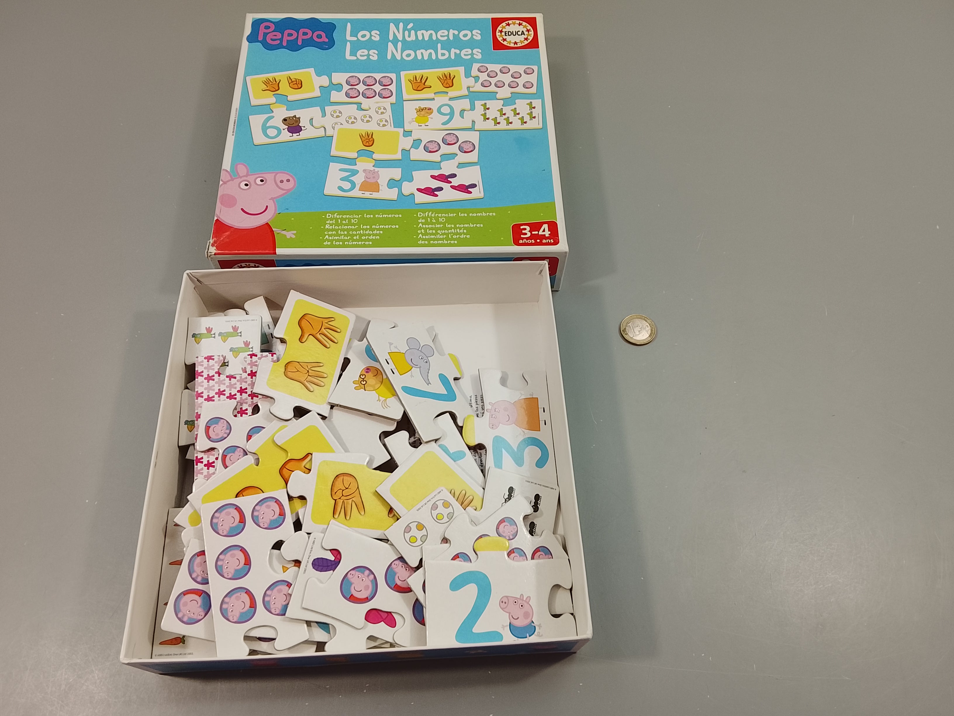 Peppa. Les nombres Complet  (3-4a)