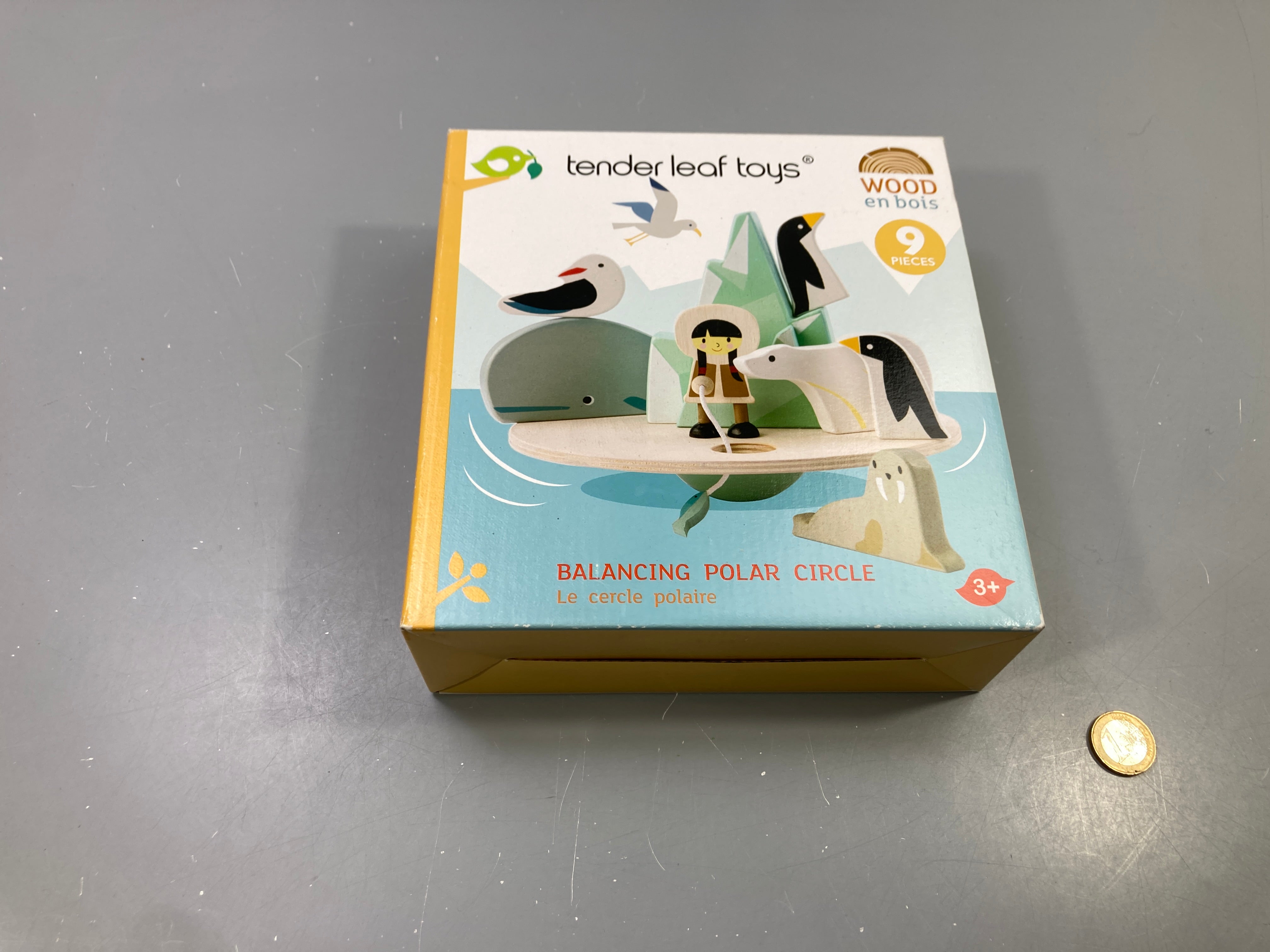 Jeu d'équilibre en bois Le cercle polaire, 9 pièces, dès 3 ans, Tender Leaf Toys - complet
