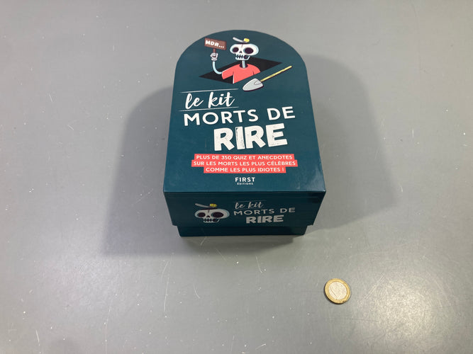 Jeu quiz Le kit Morts de rire, plus de 350 quiz et anecdotes, First Éditions, moins cher chez Petit Kiwi