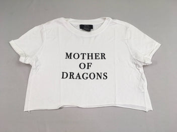 T-shirt m.c court blanc Mother of dragons, XS