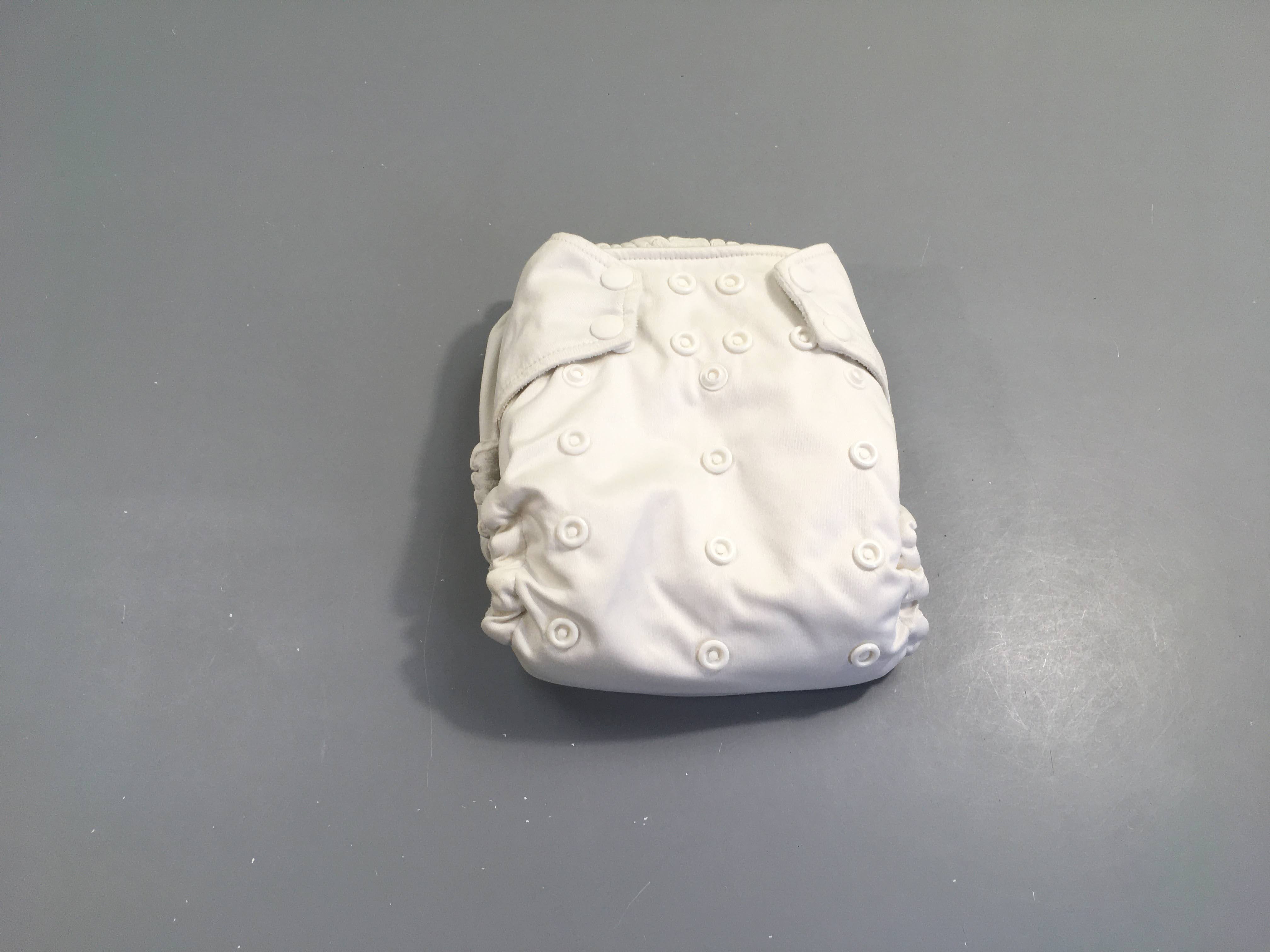 Rumparooz Couche lavable blanche taille réglable TU