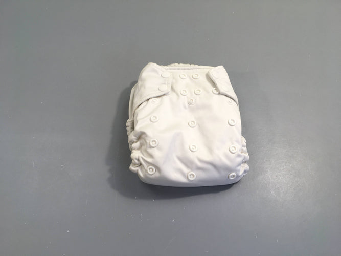 Rumparooz Couche lavable blanche taille réglable TU, moins cher chez Petit Kiwi