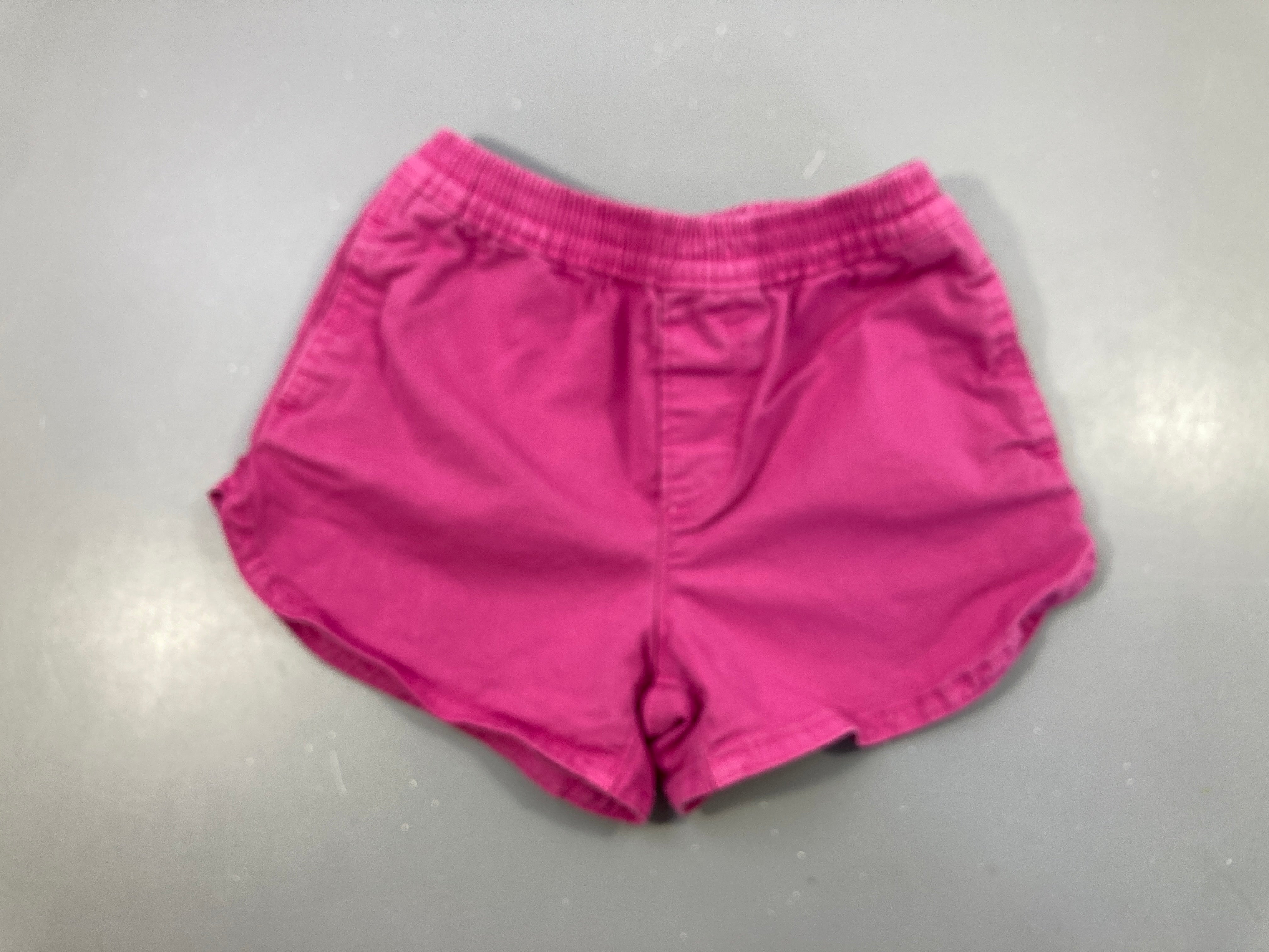 Short toile rose/mauve