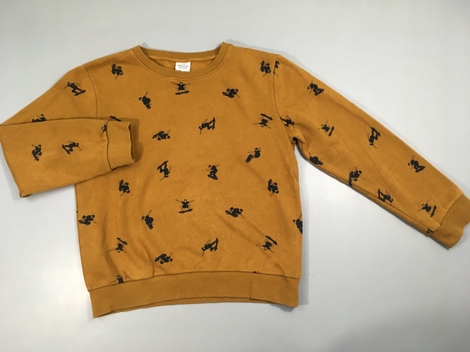 Sweat ocre skaters, moins cher chez Petit Kiwi