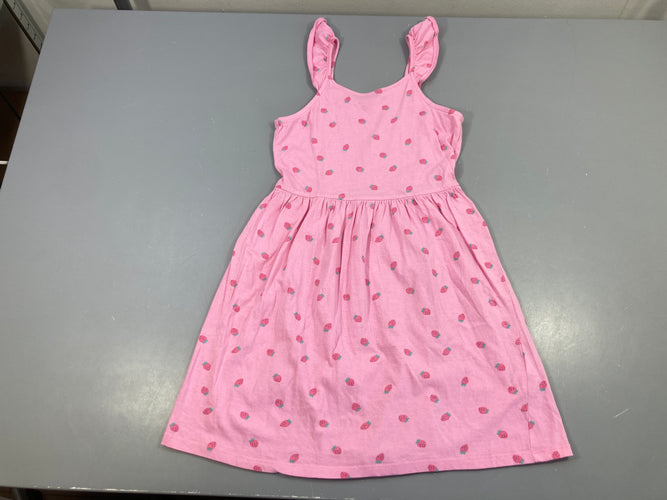 Robe m.c jersey rose fraises, moins cher chez Petit Kiwi