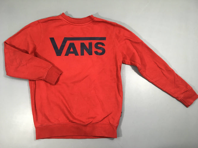 Sweat rouge Vans, moins cher chez Petit Kiwi