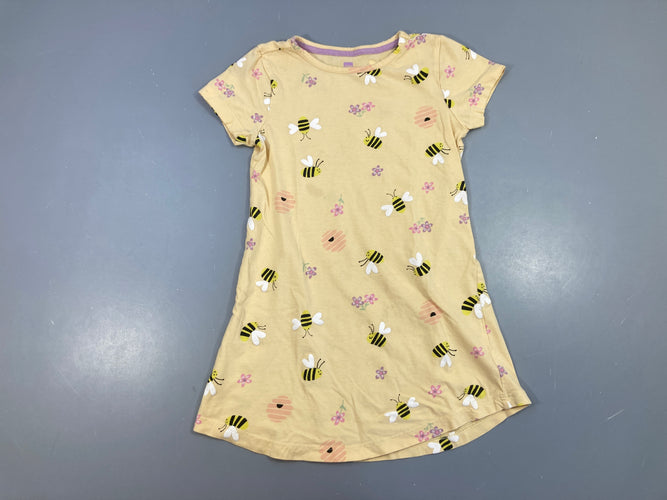 Robe m.c jersey orange abeilles/fleurs, moins cher chez Petit Kiwi