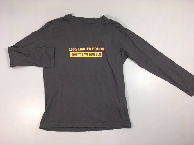 T-shirt m.l gris foncé 100%, moins cher chez Petit Kiwi