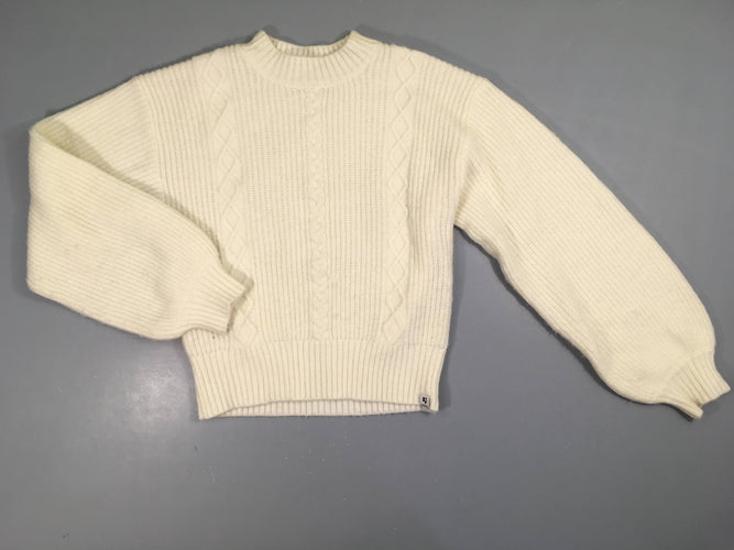 Pull col montant écru, moins cher chez Petit Kiwi