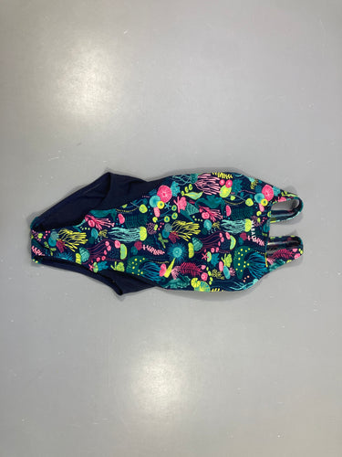 Maillot bleu foncé motifs mer nabaji (taille estimée), moins cher chez Petit Kiwi