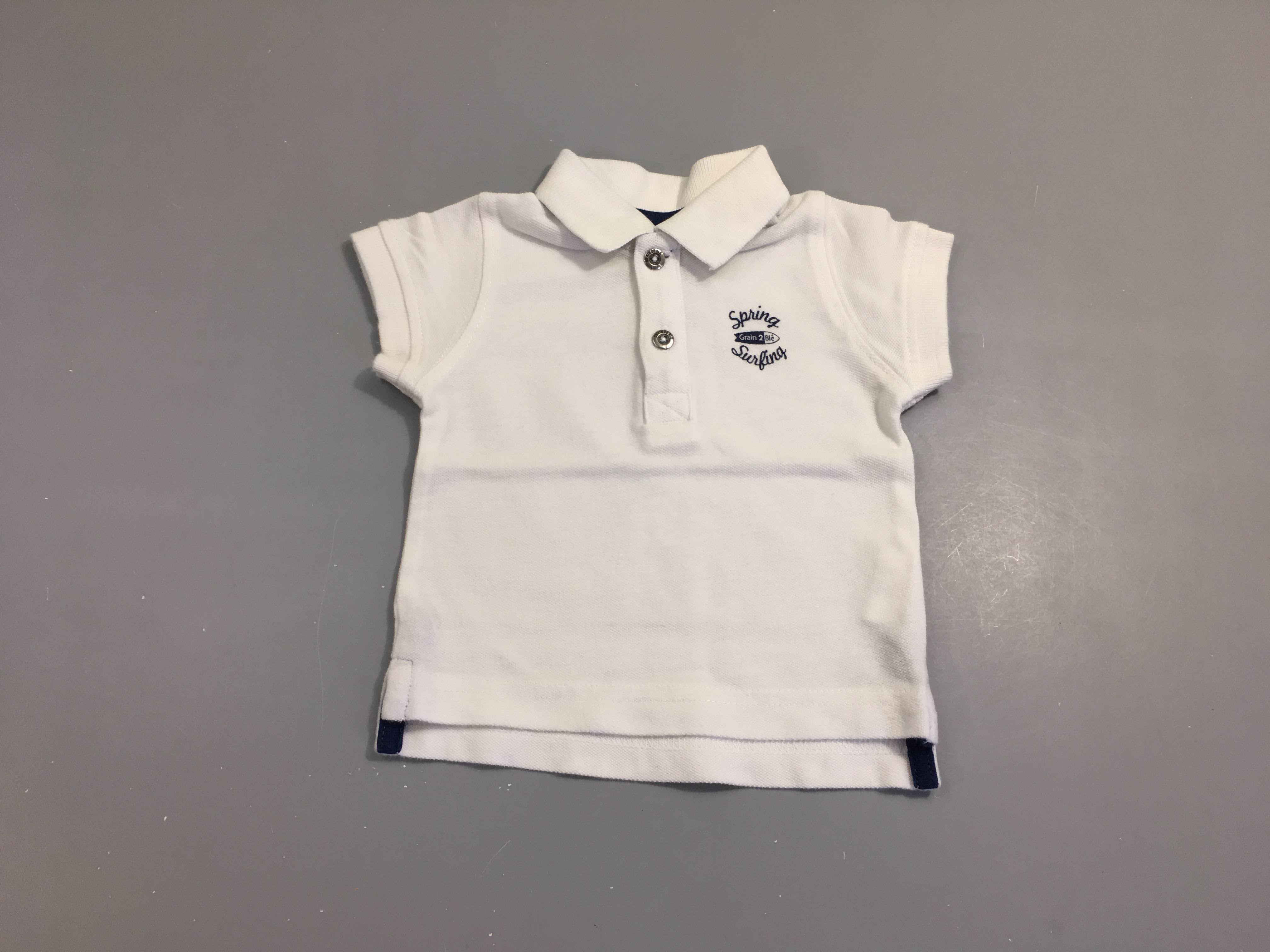 Polo m.c blanc Surf