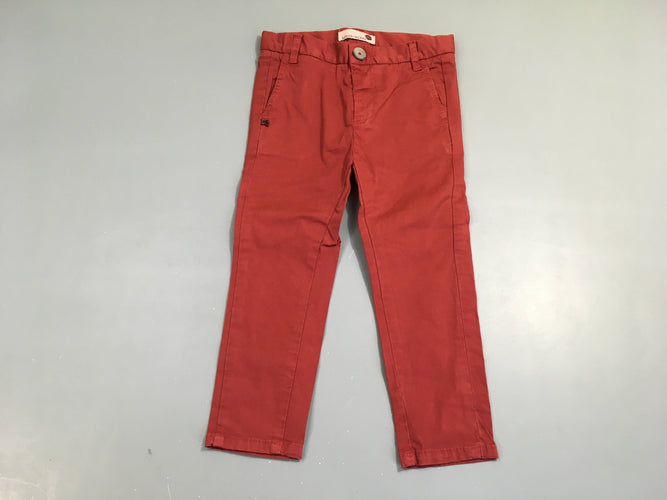 Pantalon classique rouge, noeud à l'arrière, moins cher chez Petit Kiwi