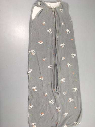 Sac de couchage 4 saisons peluche anthracite Koala 100cm, moins cher chez Petit Kiwi