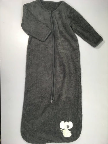 Sac de couchage 4 saisons peluche anthracite Koala 100cm, moins cher chez Petit Kiwi