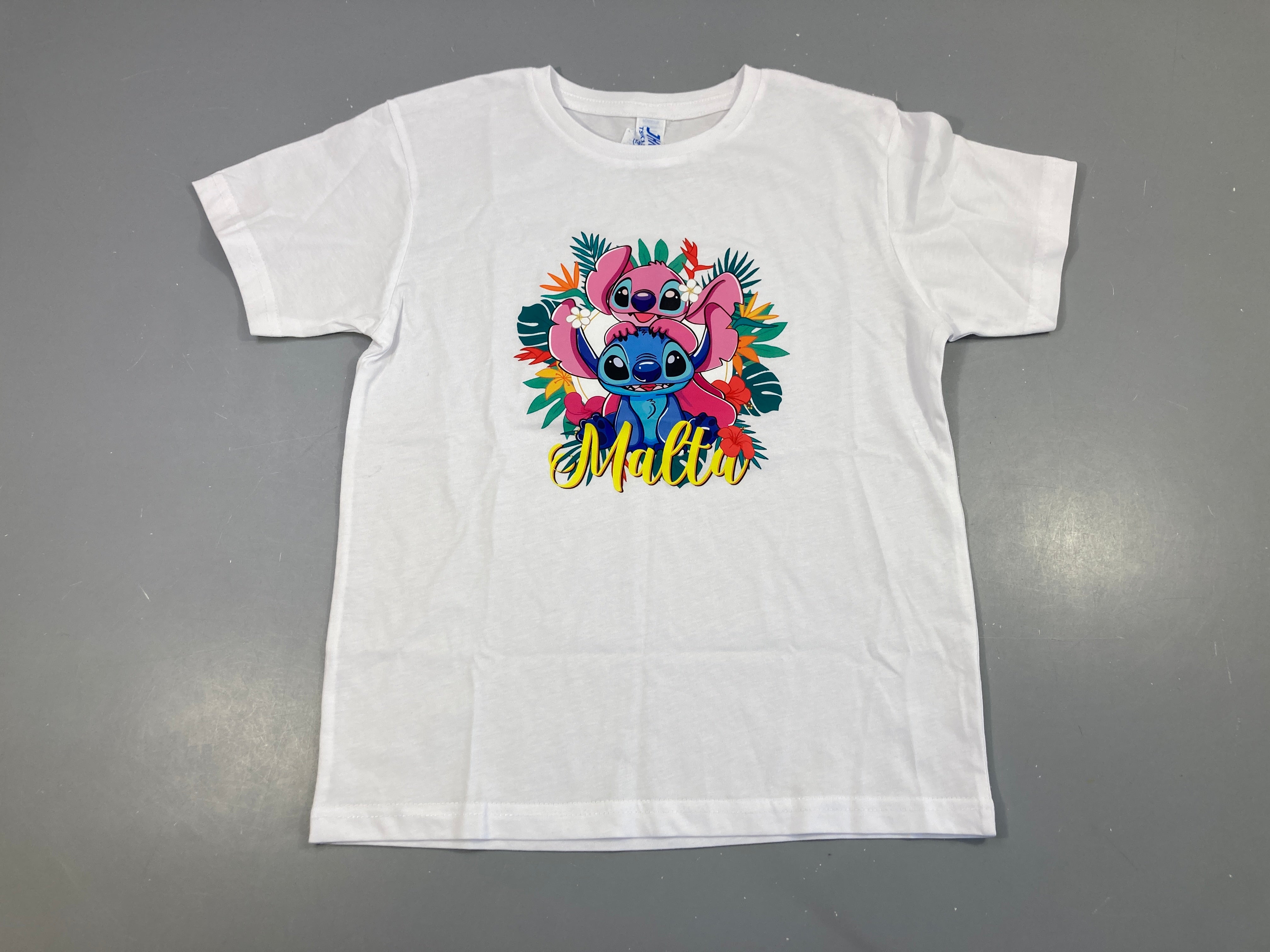 T-shirt m.c blanc Stitch
