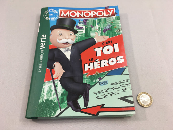 Monopoly c'est toi le héro, Bibliothèque verte, moins cher chez Petit Kiwi