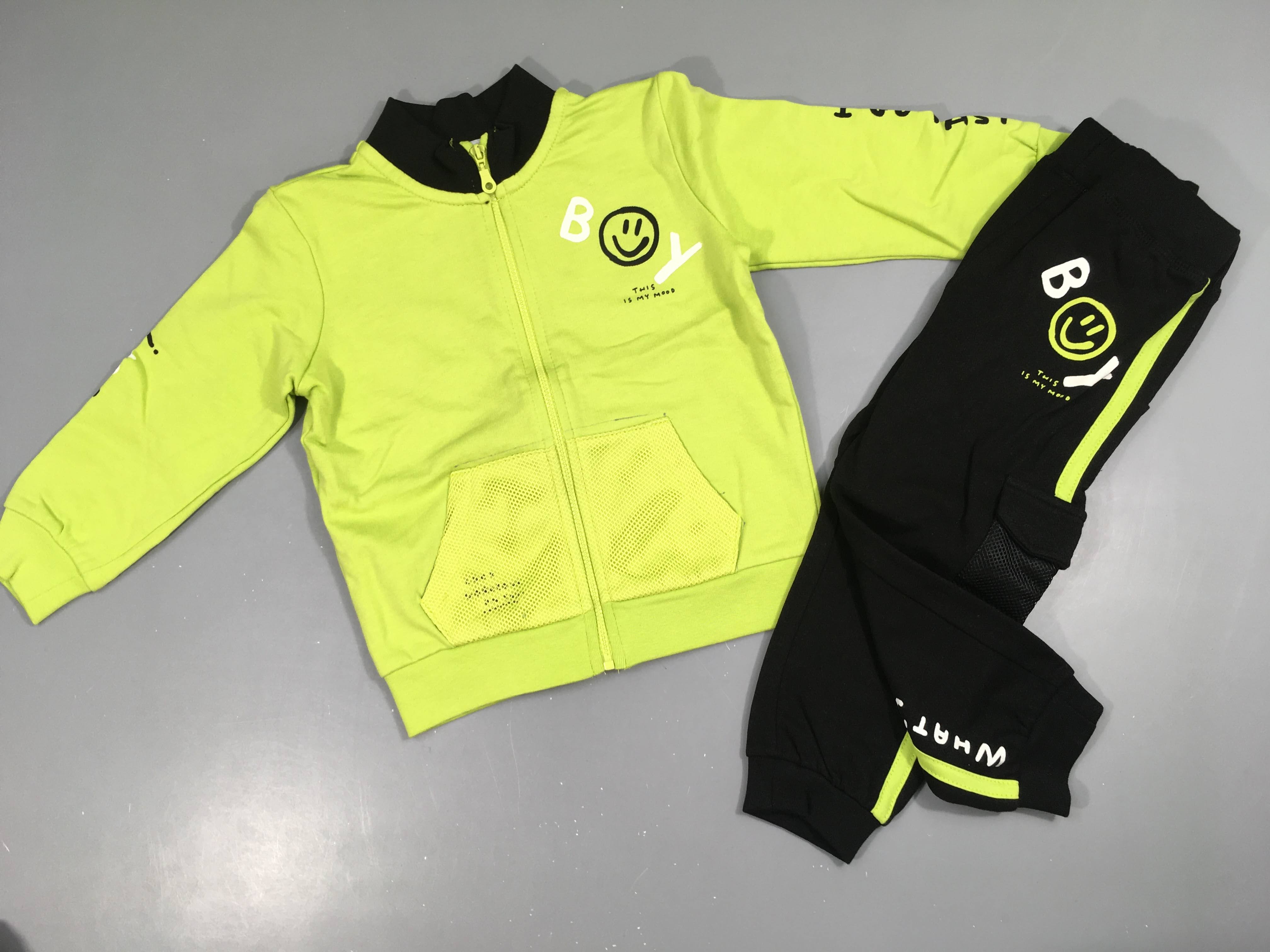 Training vert anis/noir Boy-Trace de bic patron