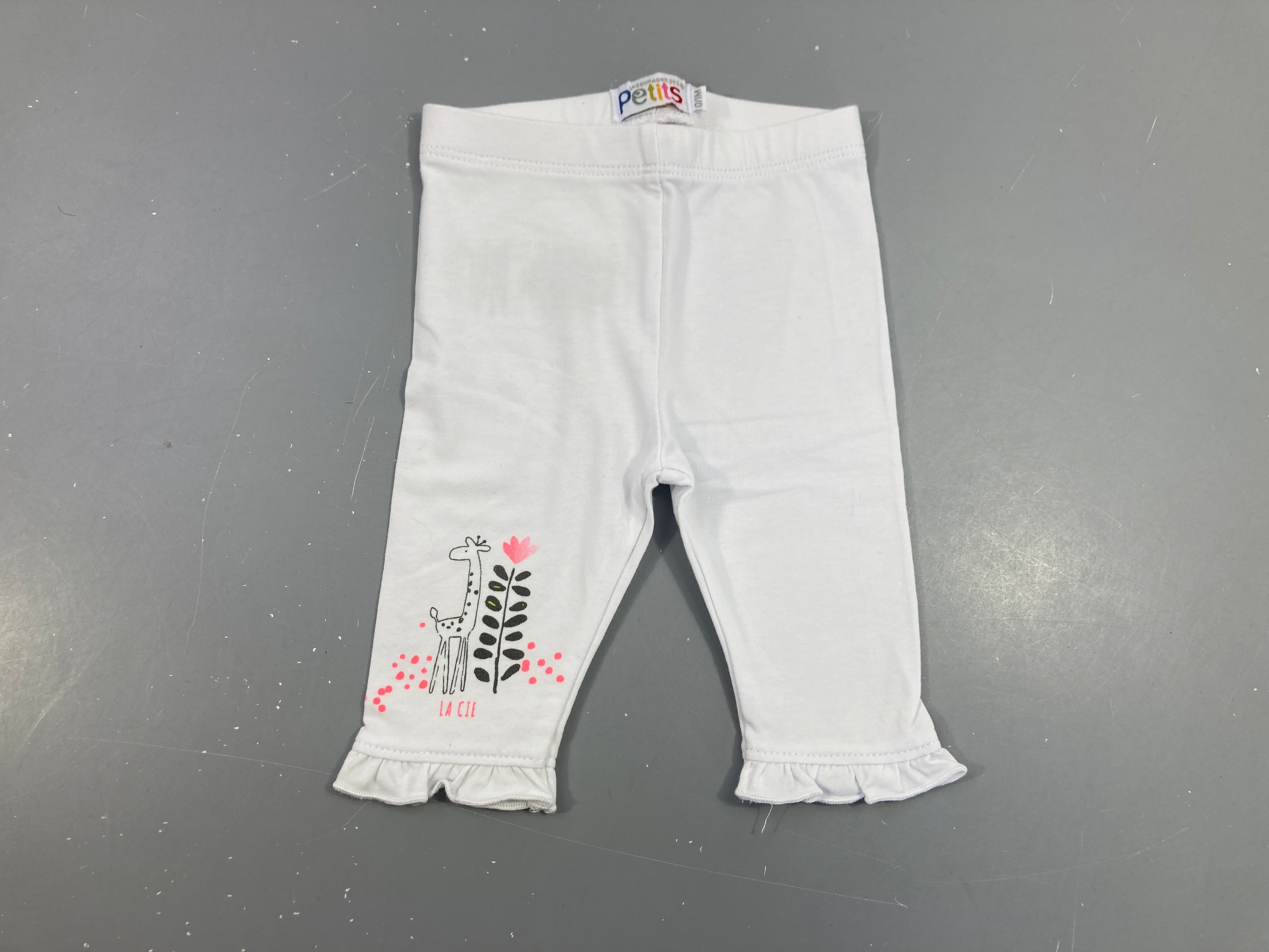 Legging blanc girafe