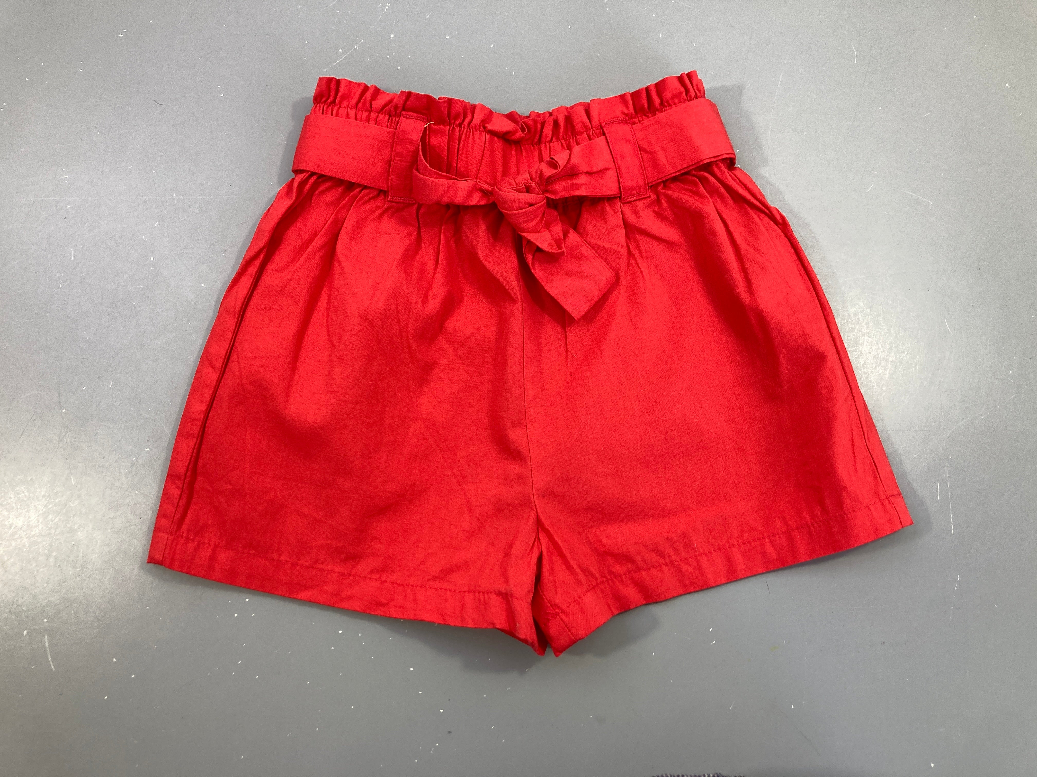 Short coton rouge