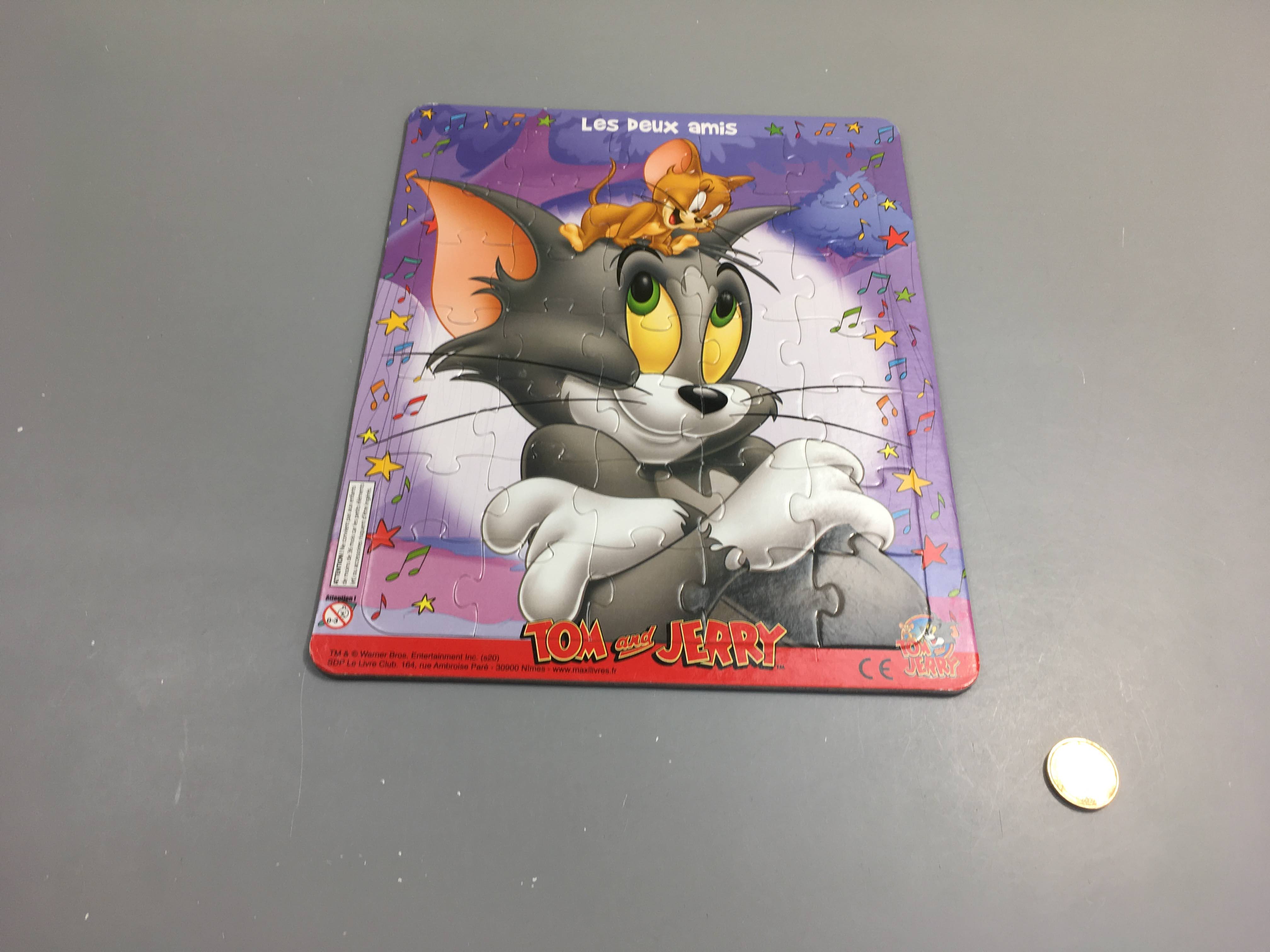 Planche puzzle Tom&Jerr.y les deux amis
