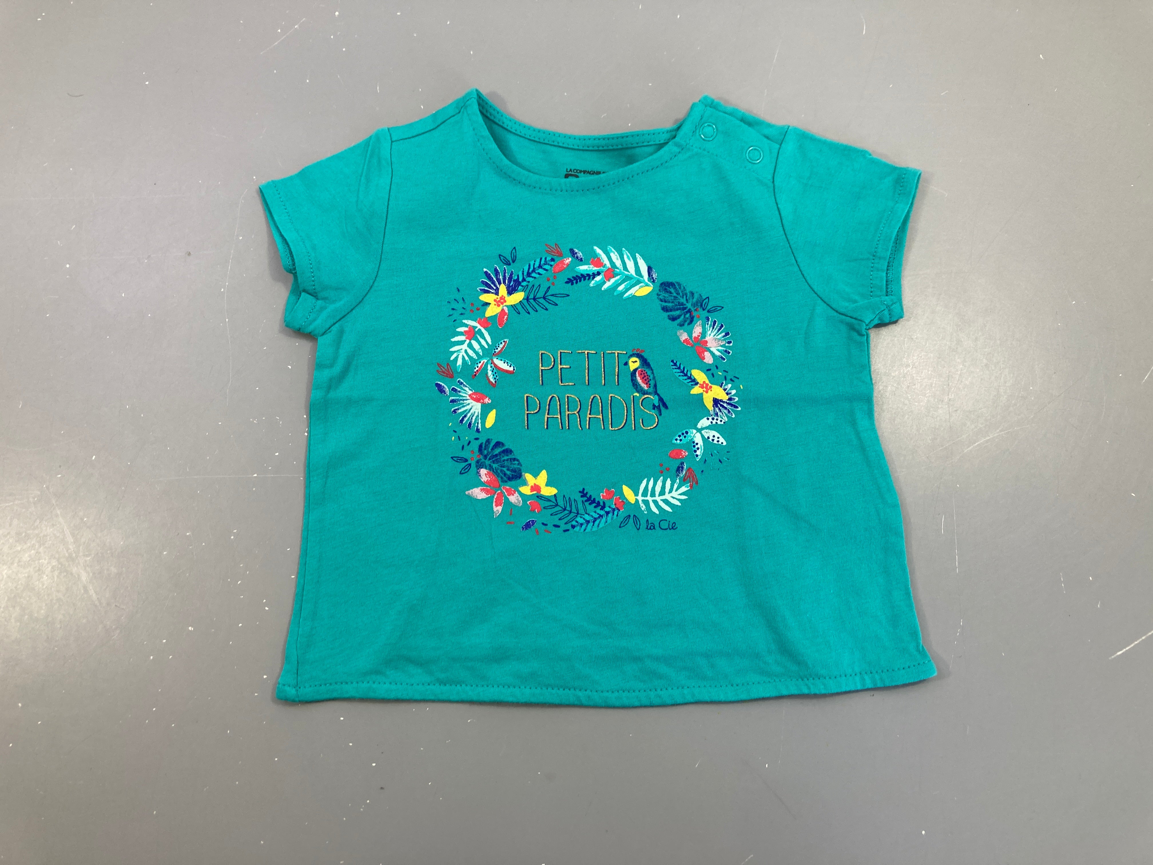 T-shirt m.c vert paradis