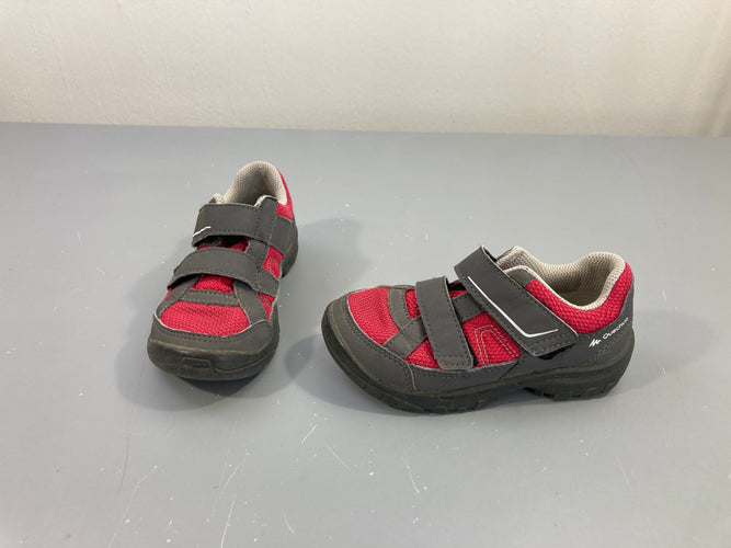 Chaussures de randonnées rose-gris, moins cher chez Petit Kiwi