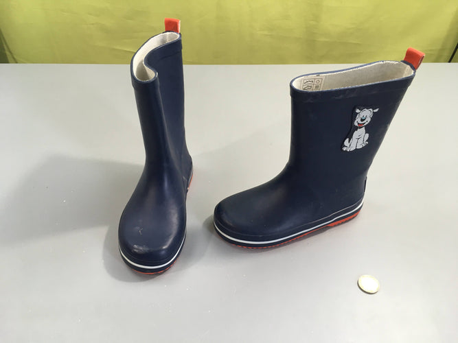 Bottes de pluie bleu foncé Samson, 29, moins cher chez Petit Kiwi