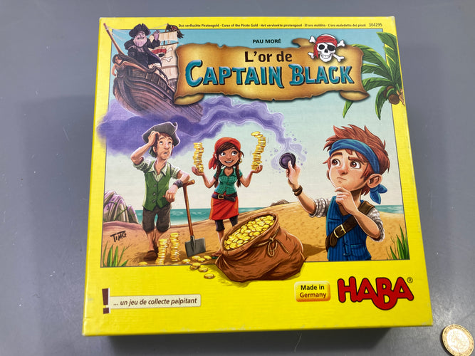 Jeu L'or de Captain Black, jeu de collecte, manque 1 pièce d'or, moins cher chez Petit Kiwi