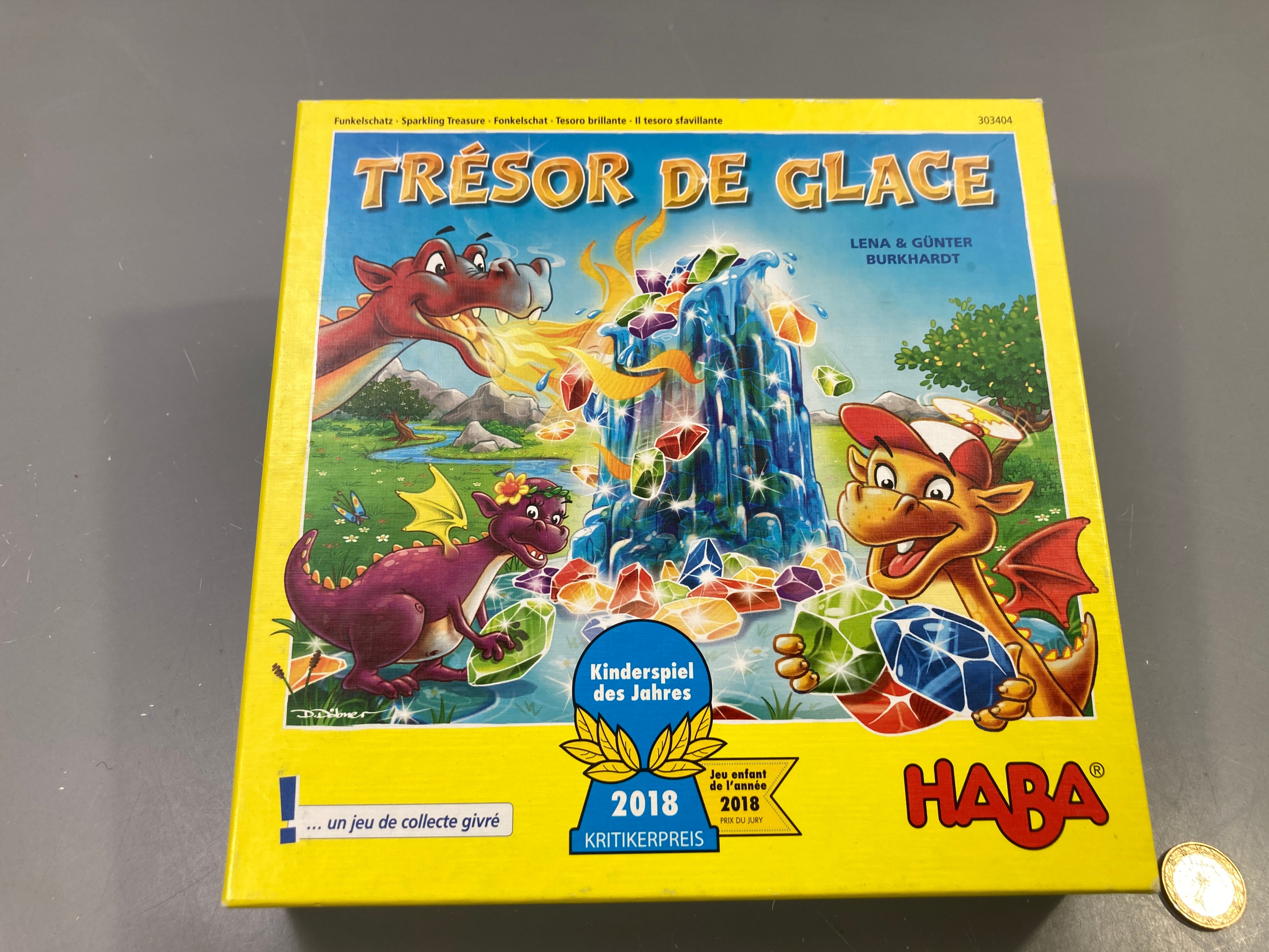 Jeu Trésor de glace, jeu de collecte, manque 1 diamant