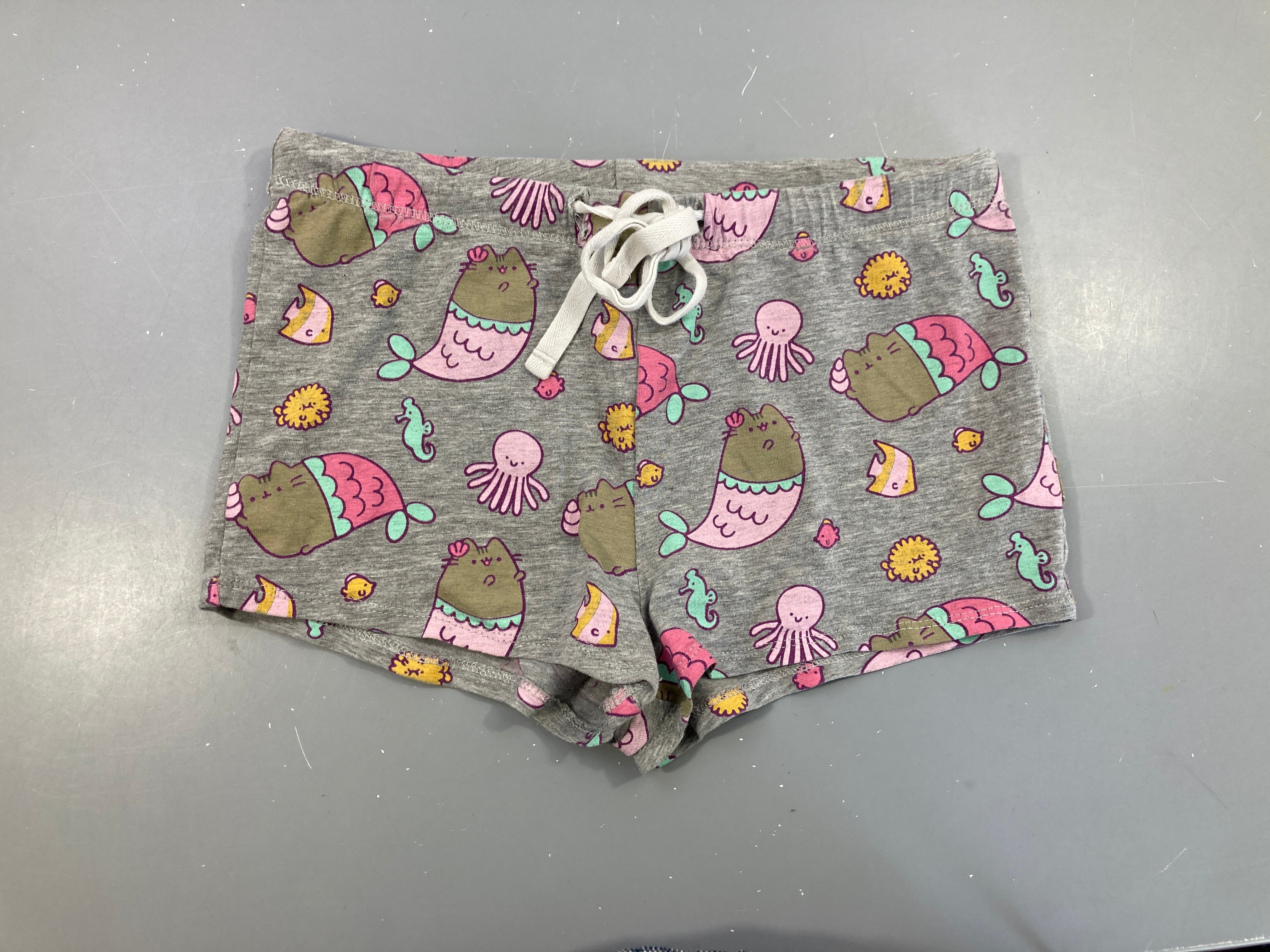 Short jersey gris animaux de la mer