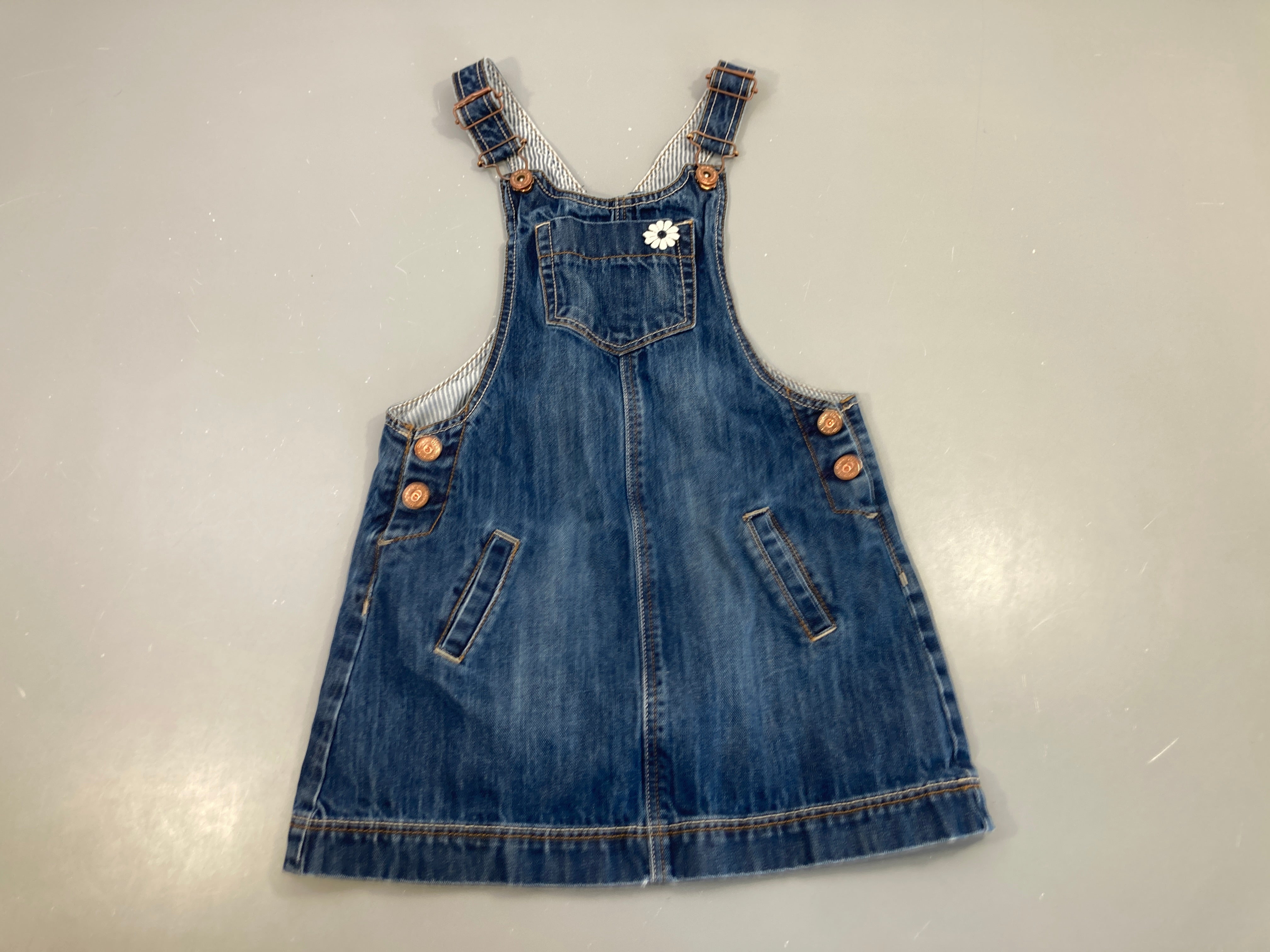 Robe salopette en jean
