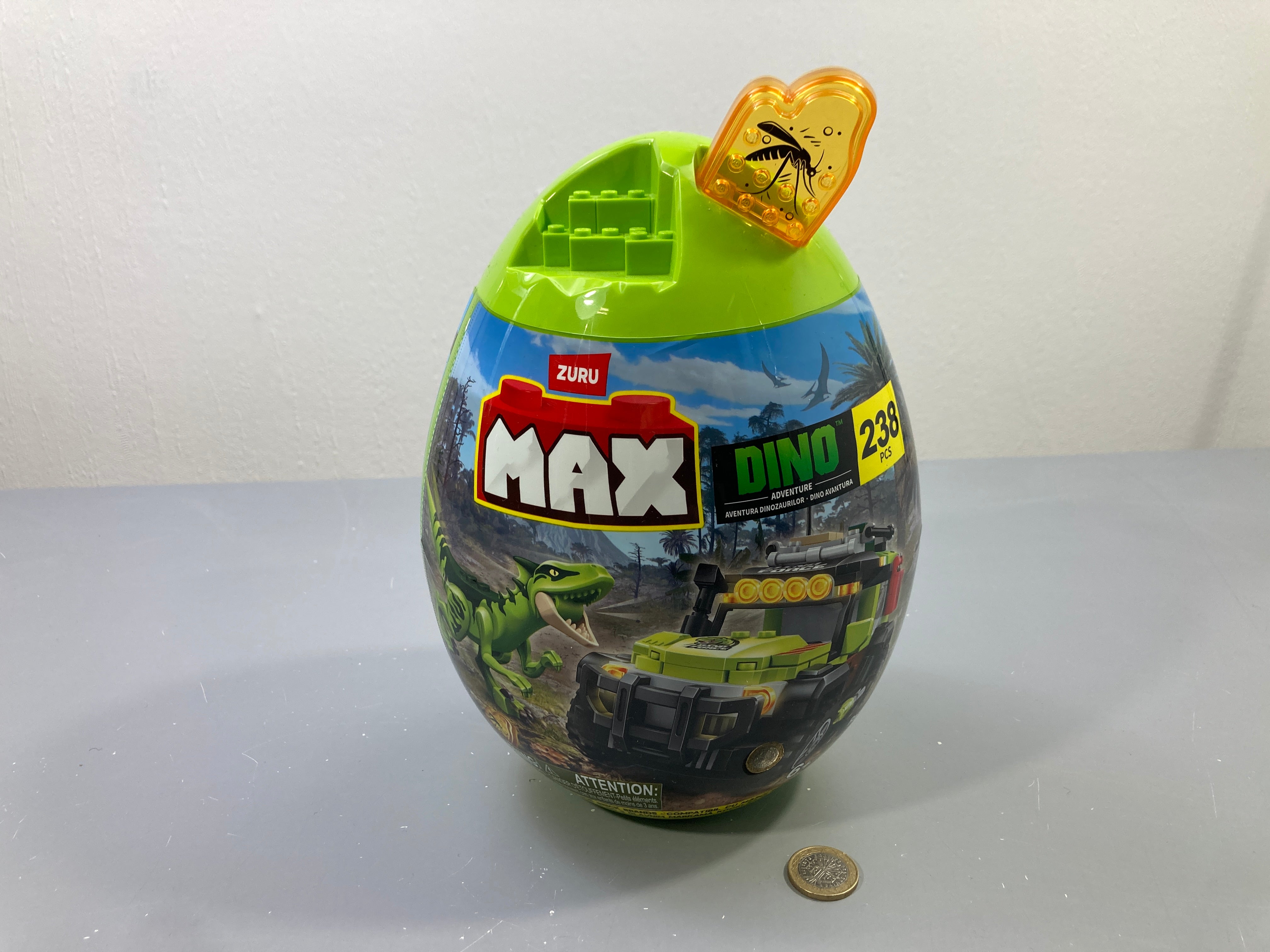 Œuf briques Max Dino Adventure 238 pcs, Zuru