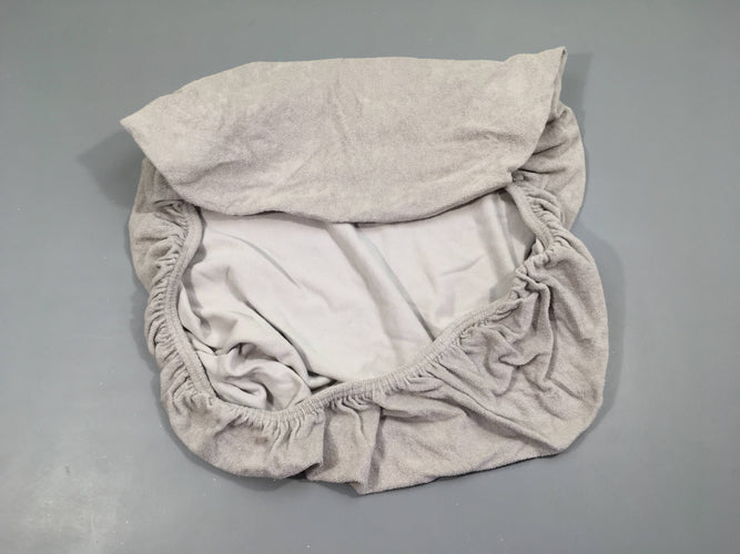 Housse éponge gris foncé pour matelas à langer - Kiwizz, moins cher chez Petit Kiwi