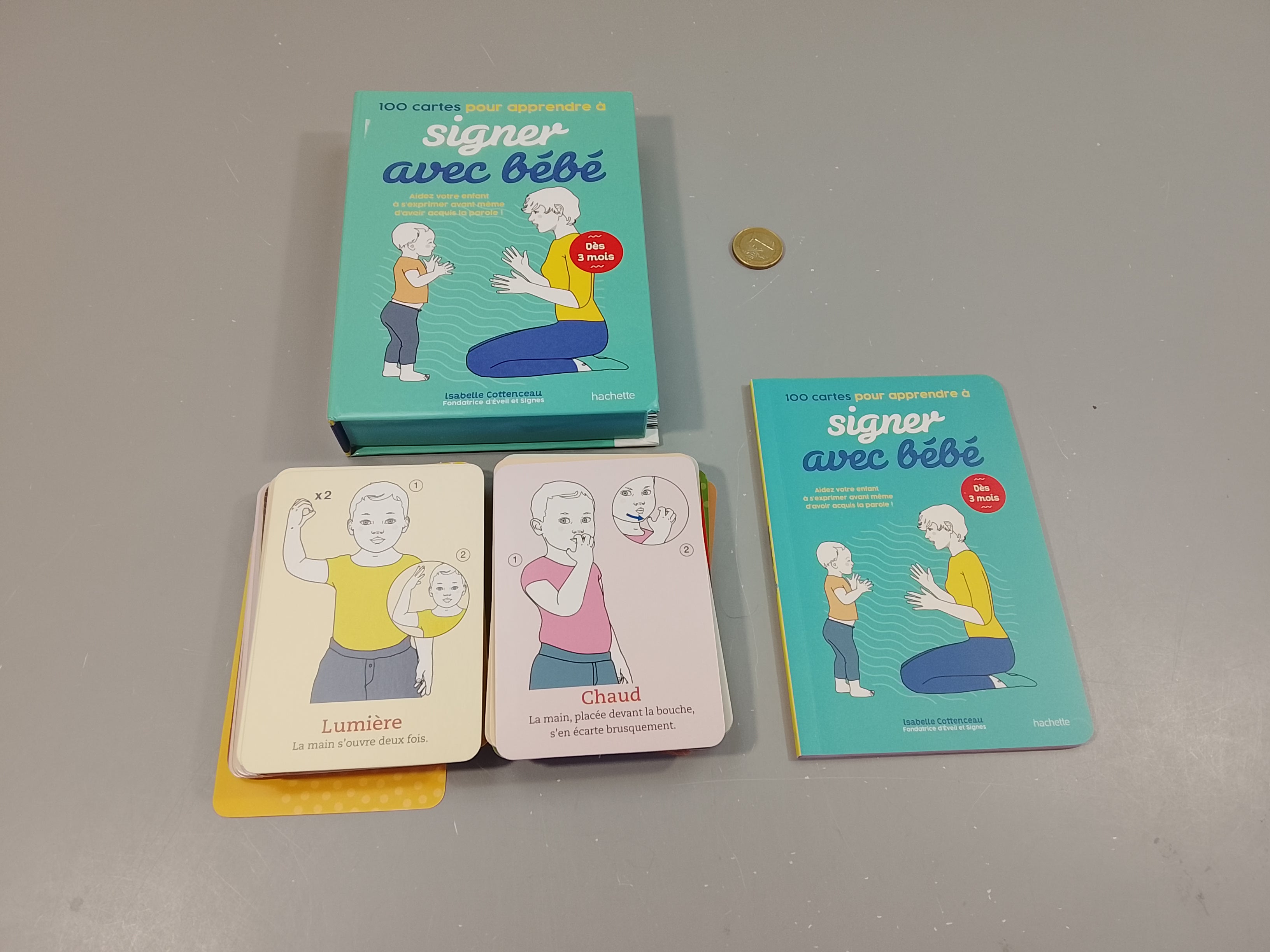 100 cartes + 1 livret  pour apprendre à signer avec bébé dès 3 mois