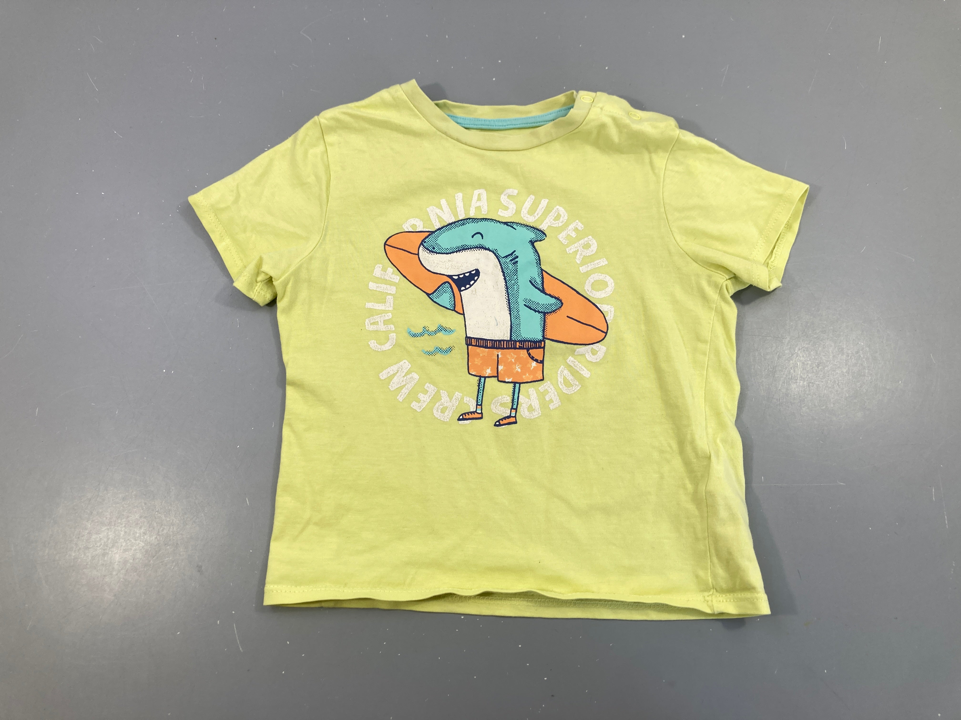 T-shirt m.c jaune requin