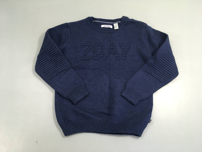 Pull bleu foncé 2DAY, 5% laine, moins cher chez Petit Kiwi