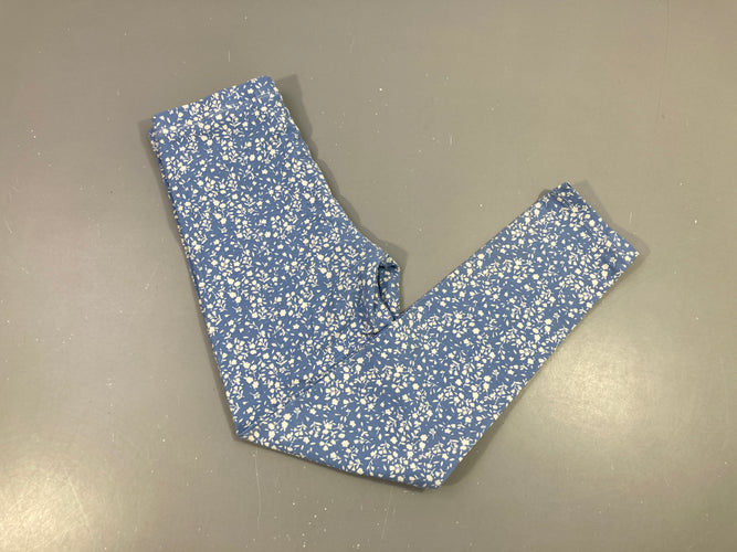 Legging blancleu fleurs, moins cher chez Petit Kiwi