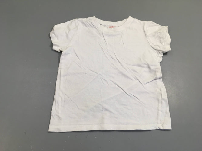 T-shirt m.c blanc, moins cher chez Petit Kiwi