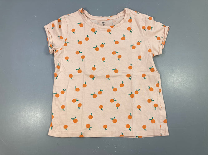 T-shirt m.c rose oranges, moins cher chez Petit Kiwi