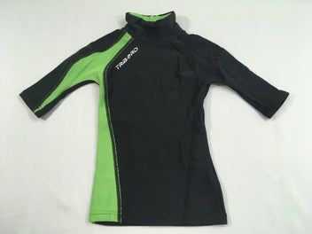 T-shirt m.c anti-froid noir/vert, Stratermic Tribord